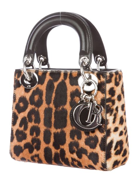 lady dior leopard|dior leather handbags.